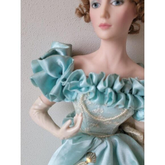 Franklin heirloom night at Opera Gibson Girl porcelain doll collectible - Picture 4 of 16